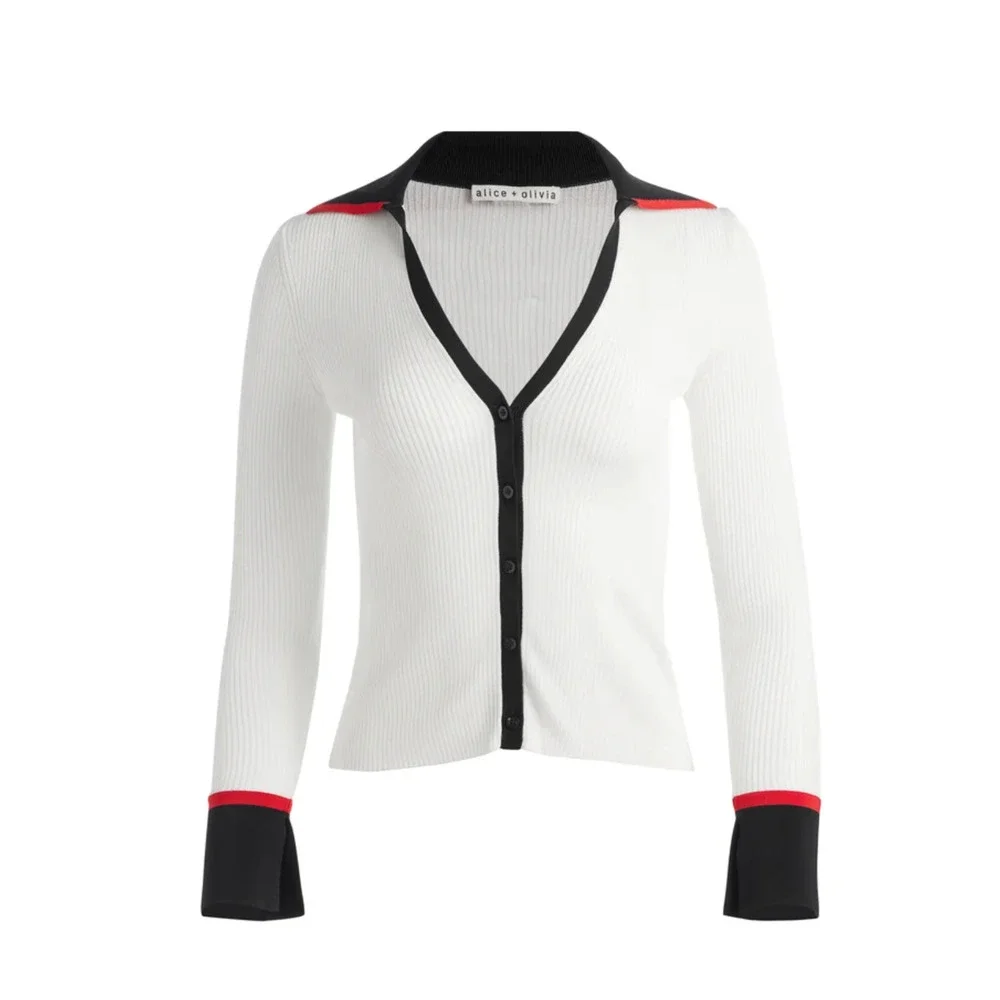 sold Alice + Olivia NEALIE CARDIGAN M - Picture 3 of 6